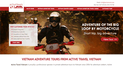 Desktop Screenshot of activetravelvietnam.com